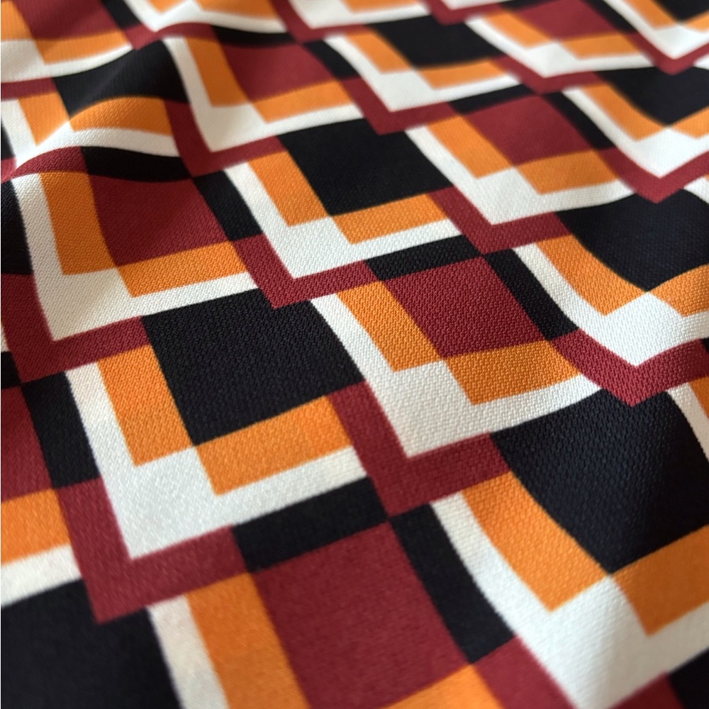 Zara Multicolor Geometric Pattern Tunic Top - Picture 9 of 9